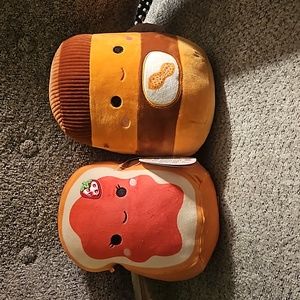 Peanut Butter and Jelly Squishmallow set